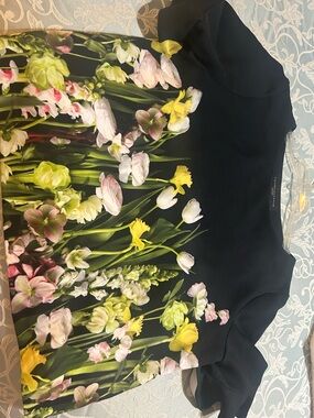 Victoria Beckham Dark Navy Rounded Neck Top